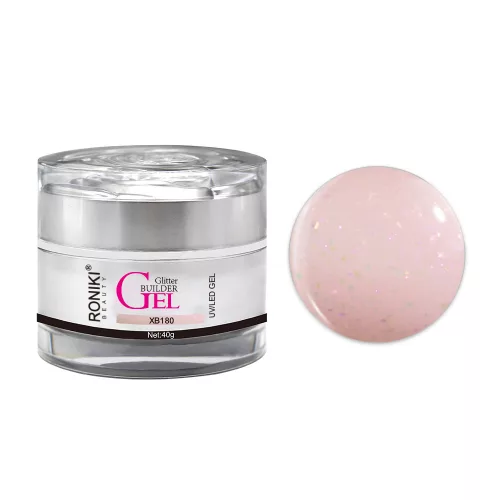 Roniki glitter builder gél - XB180 - 40g