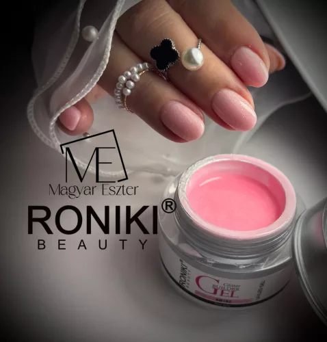 Roniki glitter builder gél - XB182 - 40g