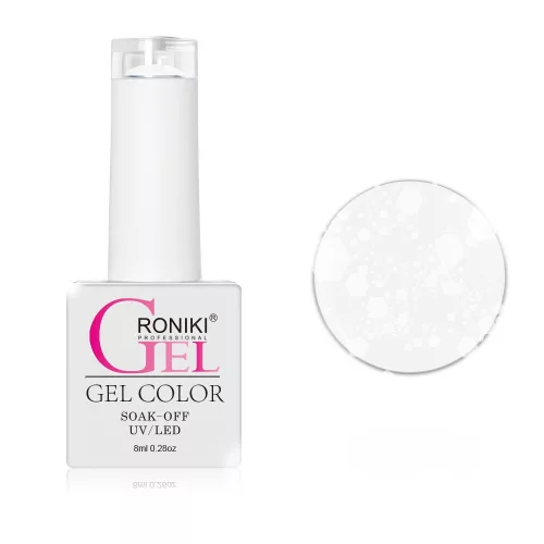 Roniki Snowflake széria - 01 gél lakk 