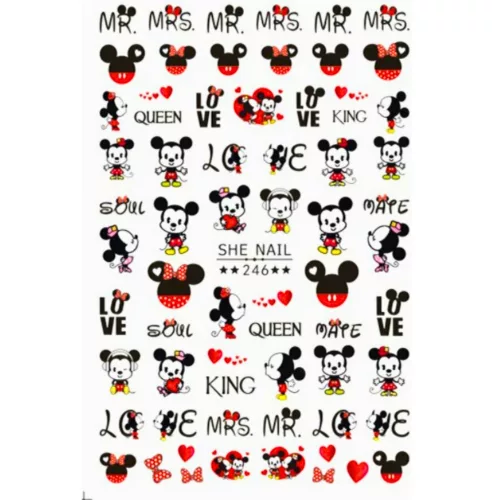Roniki mesefigurás matrica - öntapadó - Mickey