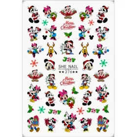   Roniki mesefigurás matrica - öntapadó - Mickey karácsonykor