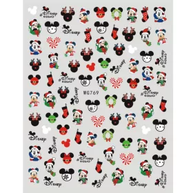   Roniki mesefigurás matrica - öntapadó - Mickey karácsonykor