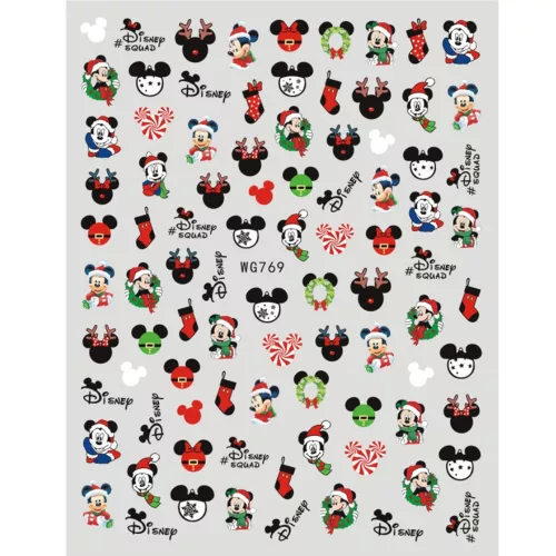 Roniki mesefigurás matrica - öntapadó - Mickey karácsonykor