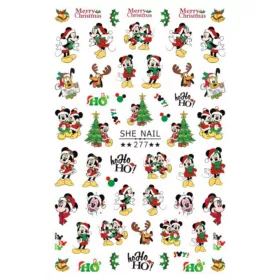   Roniki mesefigurás matrica - öntapadó - Mickey karácsonykor