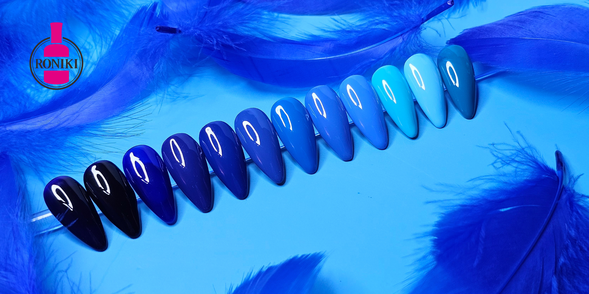 Roniki Vivid Blue Géllakk Széria Bemutatása