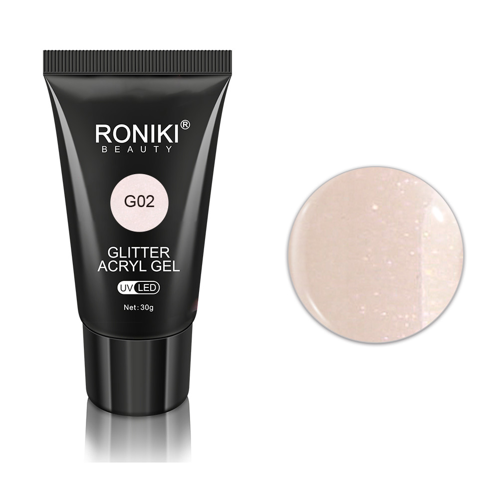 Roniki glitter poly gel - 02 - 30g