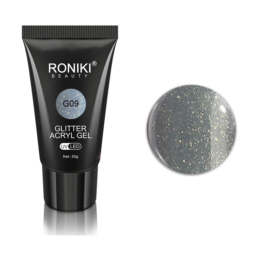 Roniki glitter poly gel - 09 - 30g